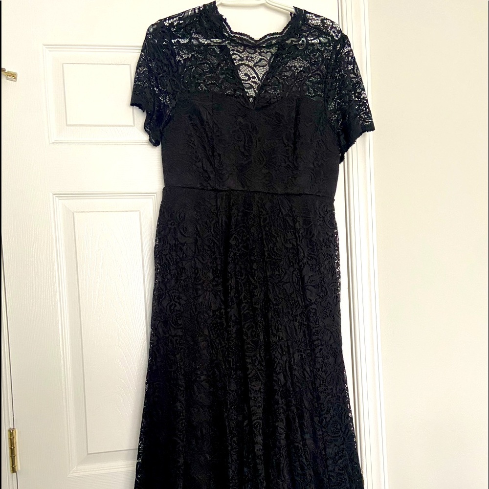 NWT TORRID Black Lace Dress